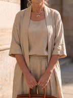 Liesbeth | Women's Relaxed Wide Leg Three-Piece Set
