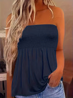 Pleun | Women's Smocked Off-Shoulder Lace Corset Top