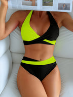 Clementine | Women's Halter Wrap Two-Piece Bikini Set