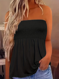 Pleun | Women's Smocked Off-Shoulder Lace Corset Top