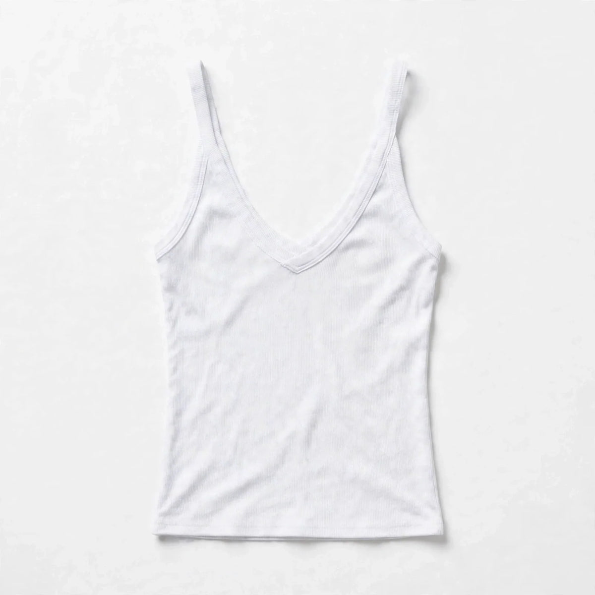 Gro | Women's Ribbed V-Neck Racerback Tank Top