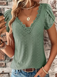 Peggy | Women's Lace Corset Top with V-Neck