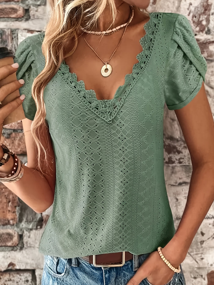 Peggy | Women's Lace Corset Top with V-Neck