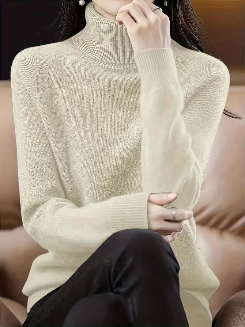 Ylva | Women's Ribbed V-Neck Sweater