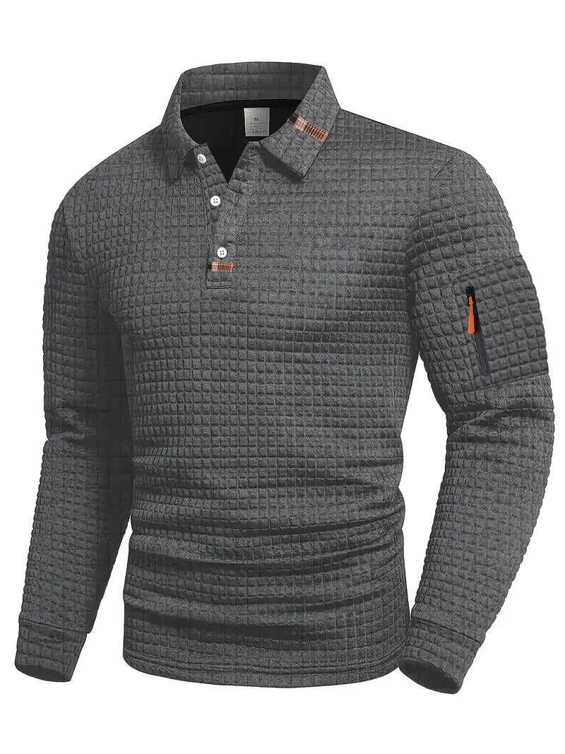 Cole | Men's Quilted Casual Sweater with Relaxed Fit