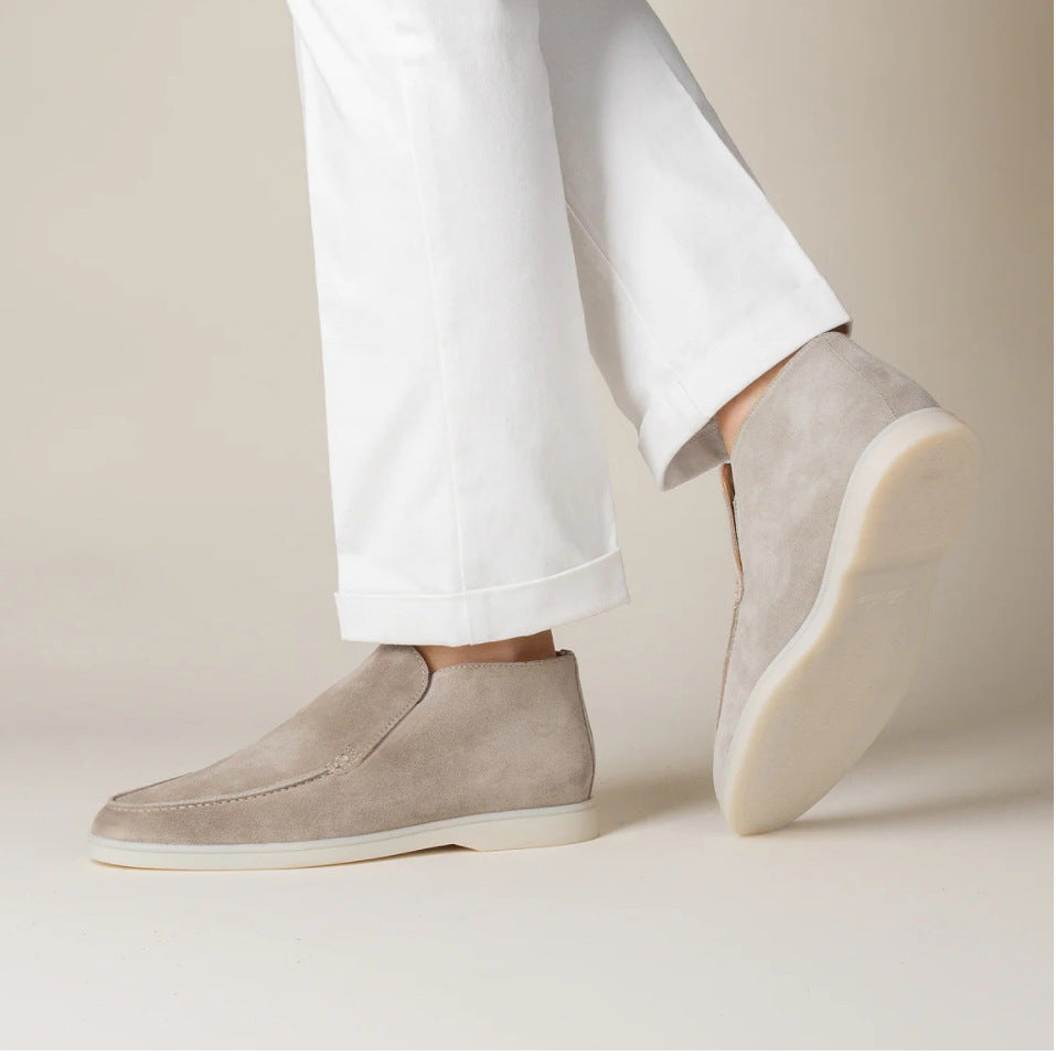 Roman | Men's Slip-On Suede Loafer Boots