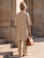 Liesbeth | Women's Relaxed Wide Leg Three-Piece Set