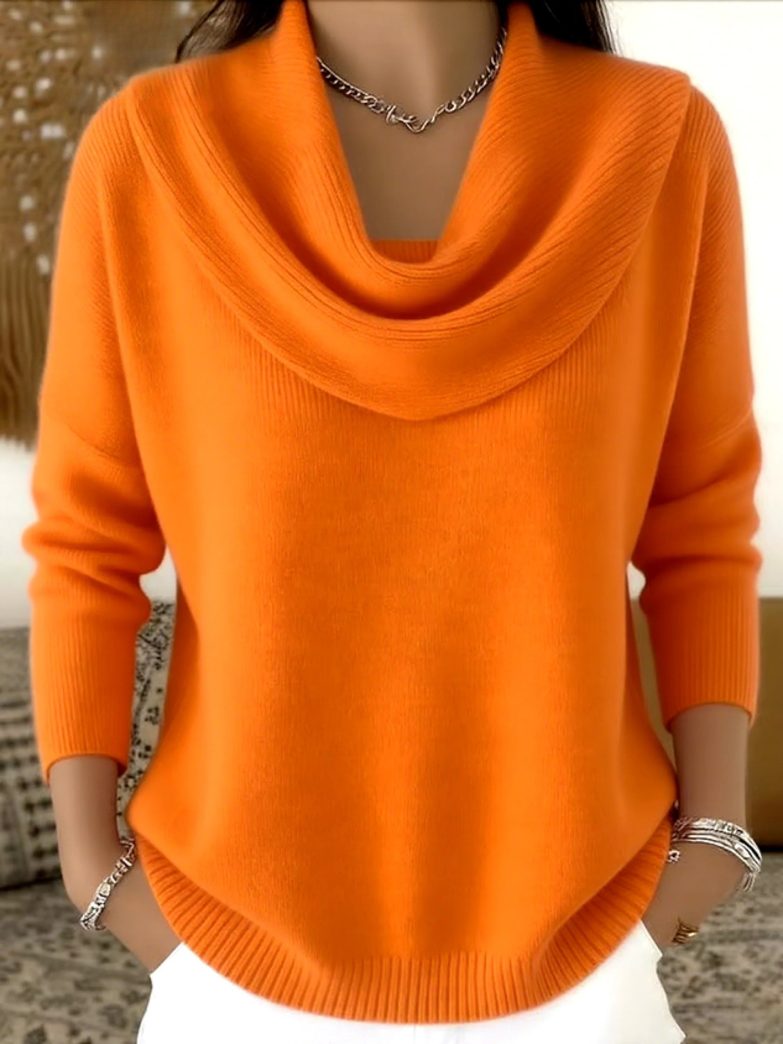Thea Cowl Neck Merino Wool Jumper
