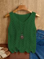 Guusje | Women's Pointelle Knit Sleeveless Tank Top