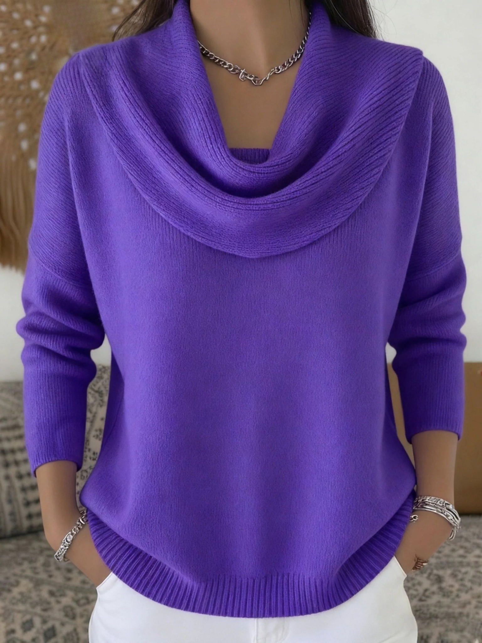 Thea Cowl Neck Merino Wool Jumper
