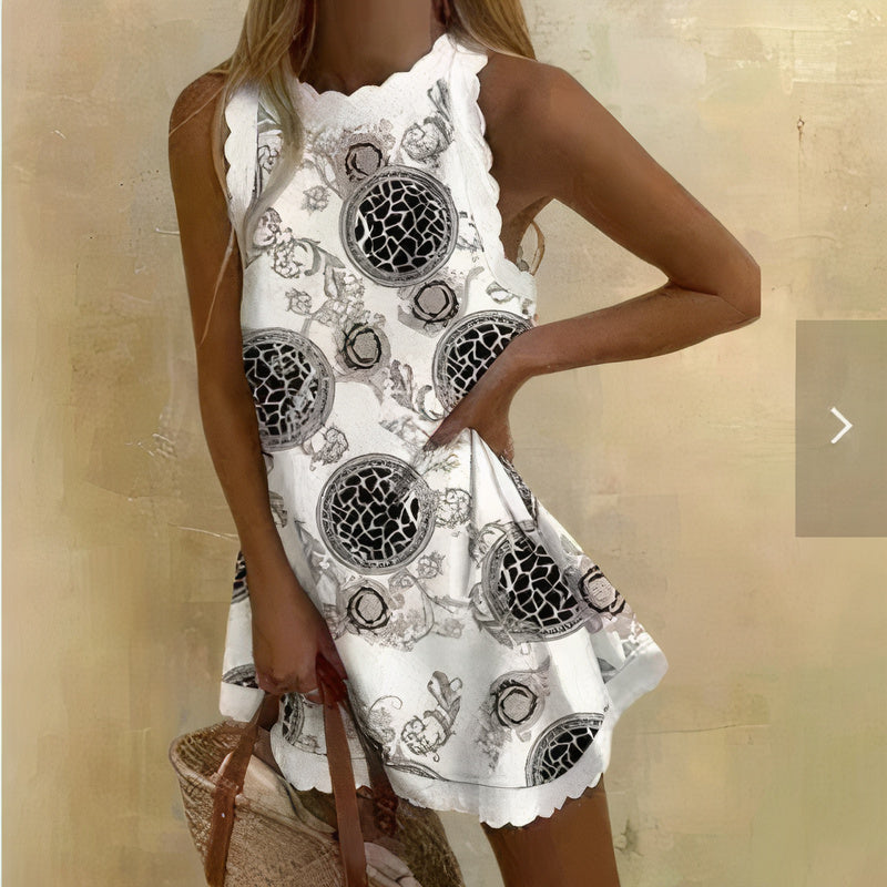 Amber | Women's Sleeveless Square Neck Mini Dress