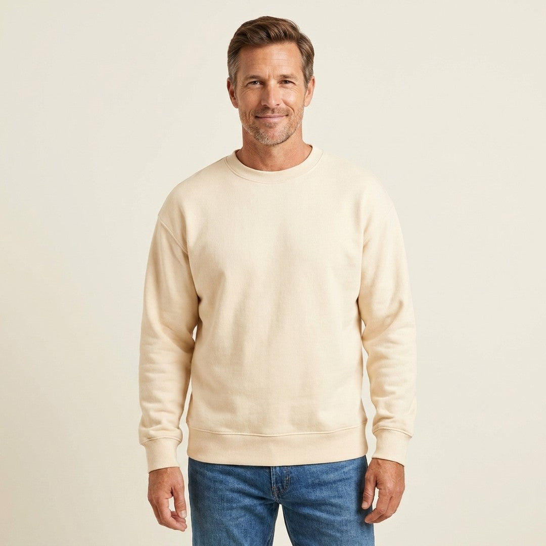 Adam | Men's Casual Knit Sweater - Relaxed Fit Long Sleeve Pullover