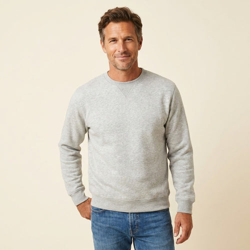 Adam | Men's Casual Knit Sweater - Relaxed Fit Long Sleeve Pullover