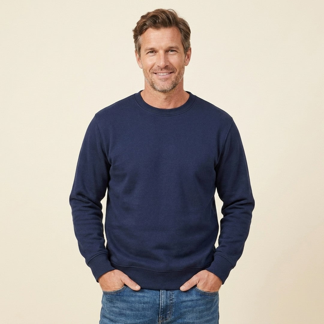 Adam | Men's Casual Knit Sweater - Relaxed Fit Long Sleeve Pullover