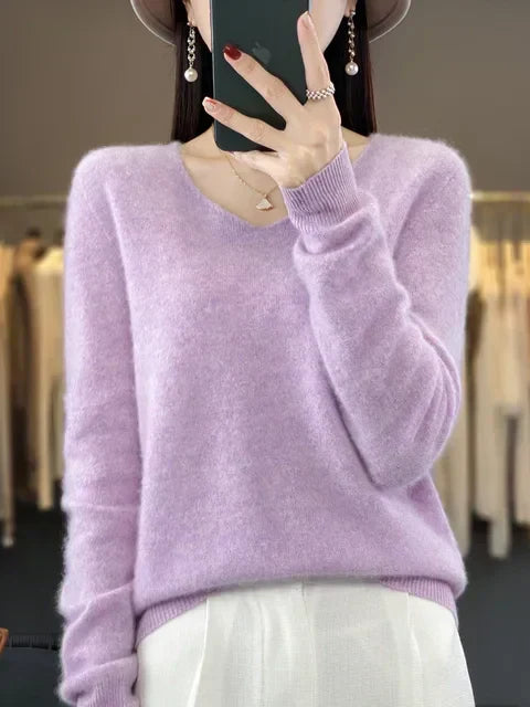 Yara | Women's Relaxed-Fit V-Neck Sweater – Weekend Style