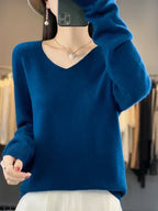 Yara | Women's Relaxed-Fit V-Neck Sweater – Weekend Style