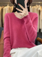 Yara | Women's Relaxed-Fit V-Neck Sweater – Weekend Style