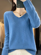 Yara | Women's Relaxed-Fit V-Neck Sweater – Weekend Style