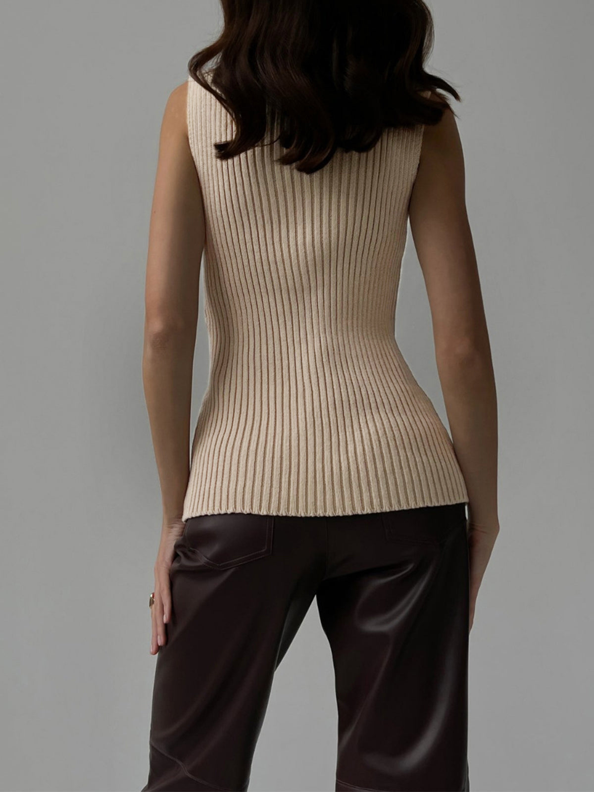 Madison | Women's Ribbed Collar Top