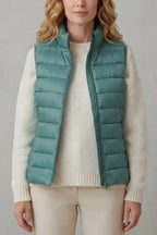 Federica | Women's Quilted Mock-Neck Puffer Vest