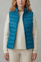 Federica | Women's Quilted Mock-Neck Puffer Vest
