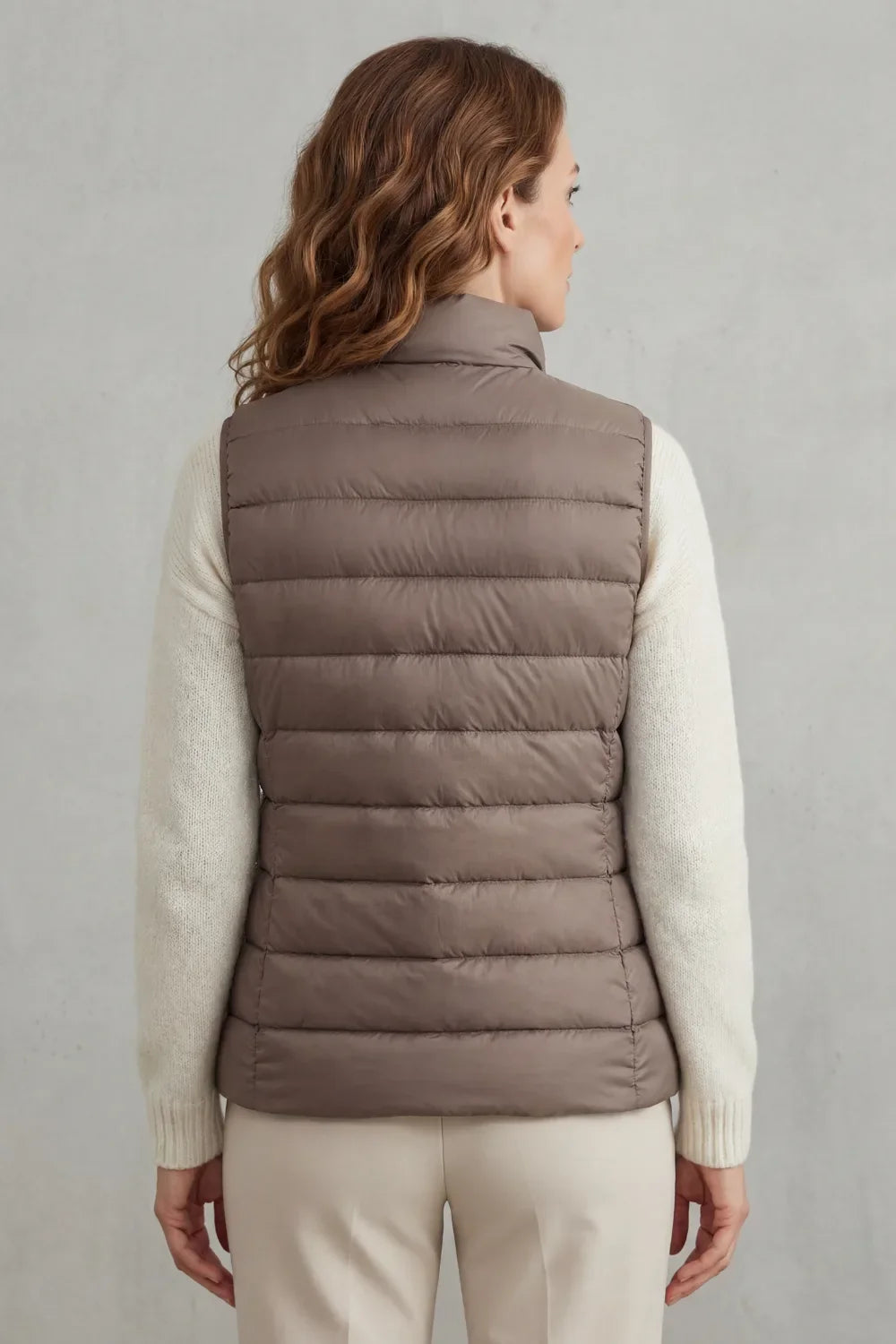 Federica | Women's Quilted Mock-Neck Puffer Vest