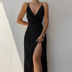 Tine | Women's Backless Maxi Dress with Spaghetti Straps