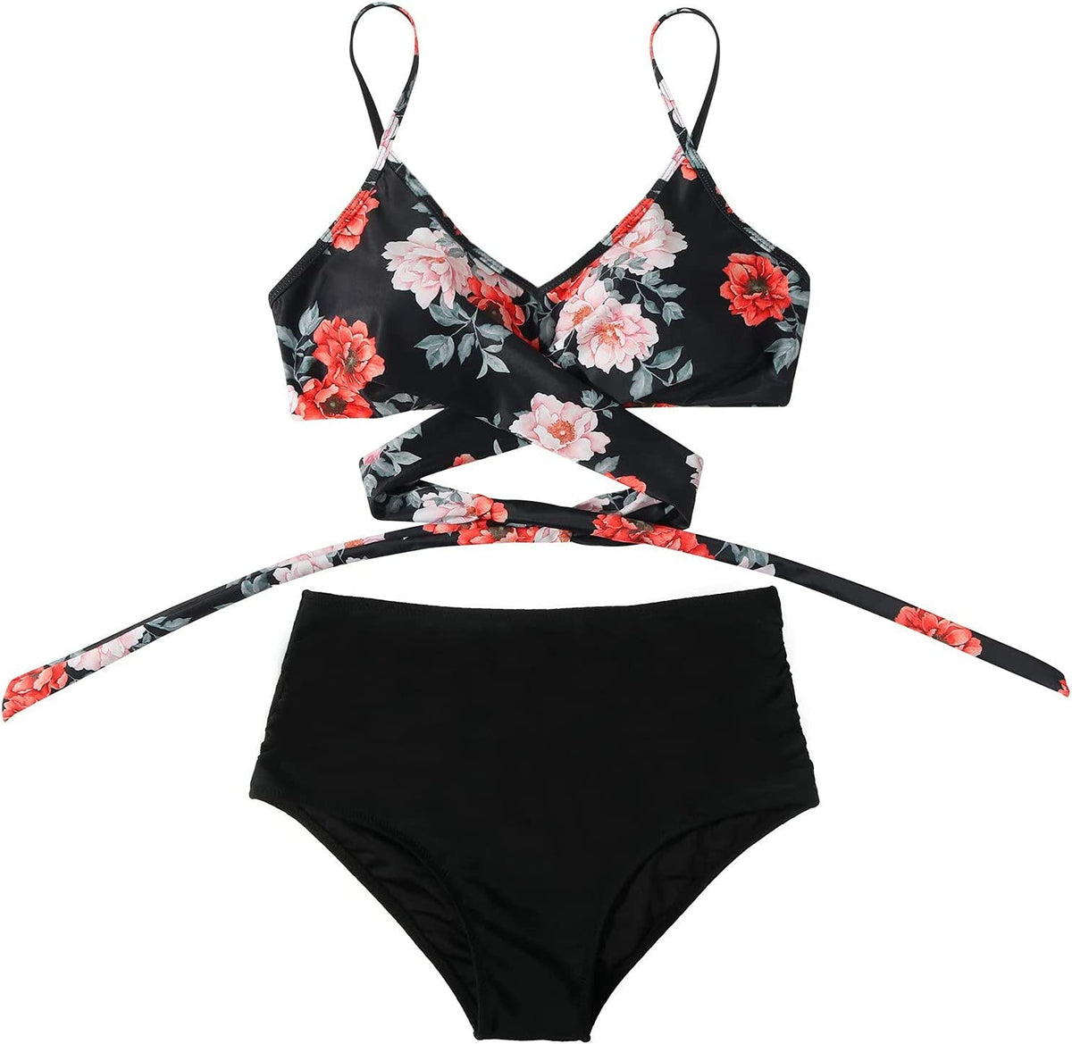 Harper | Women's High-Waisted Bikini with Colourful Print