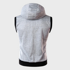 Sem | Men's Sleeveless Hooded Vest with Slim Fit