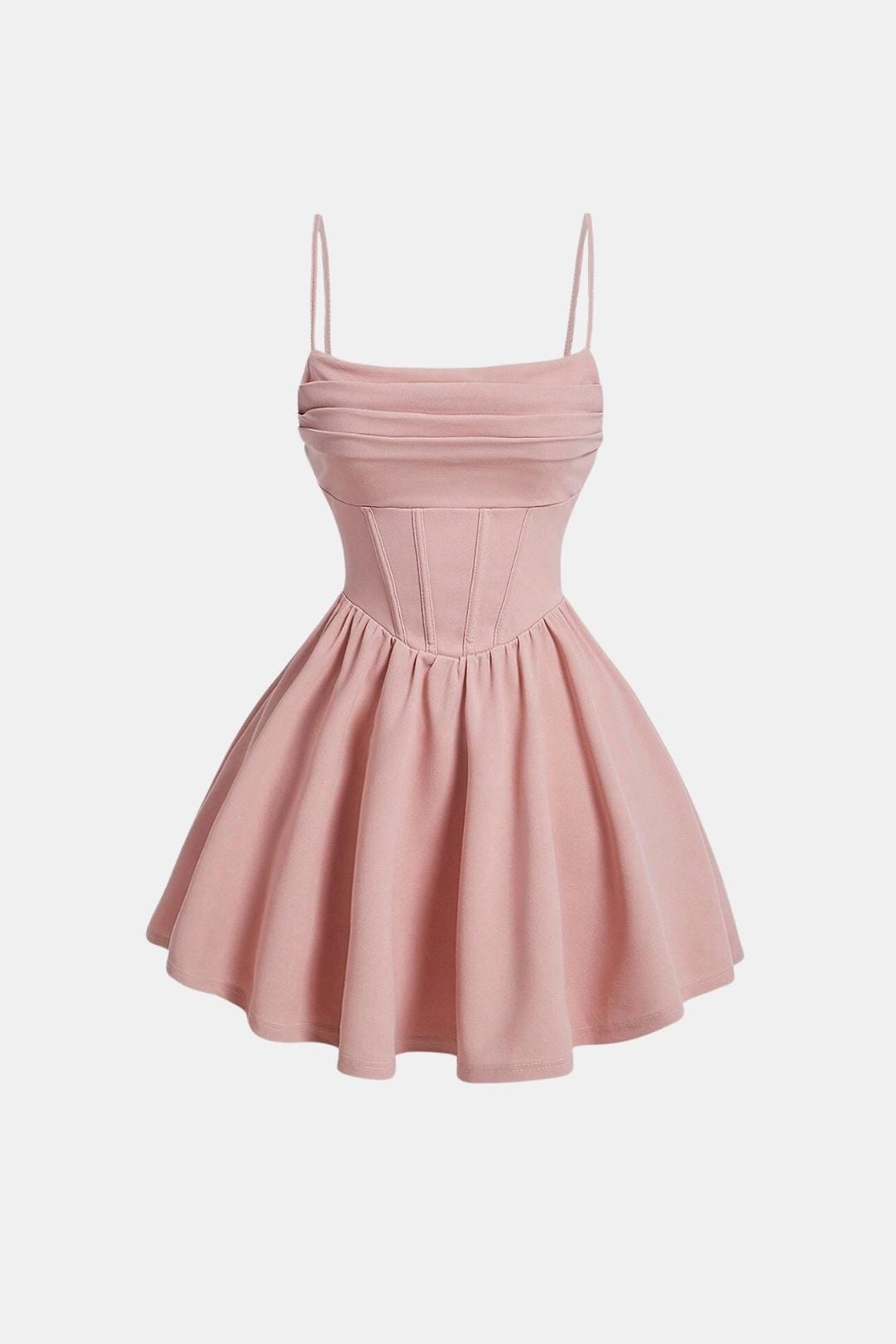 Freja | Women's Ruched Cami Mini Dress with High Waist