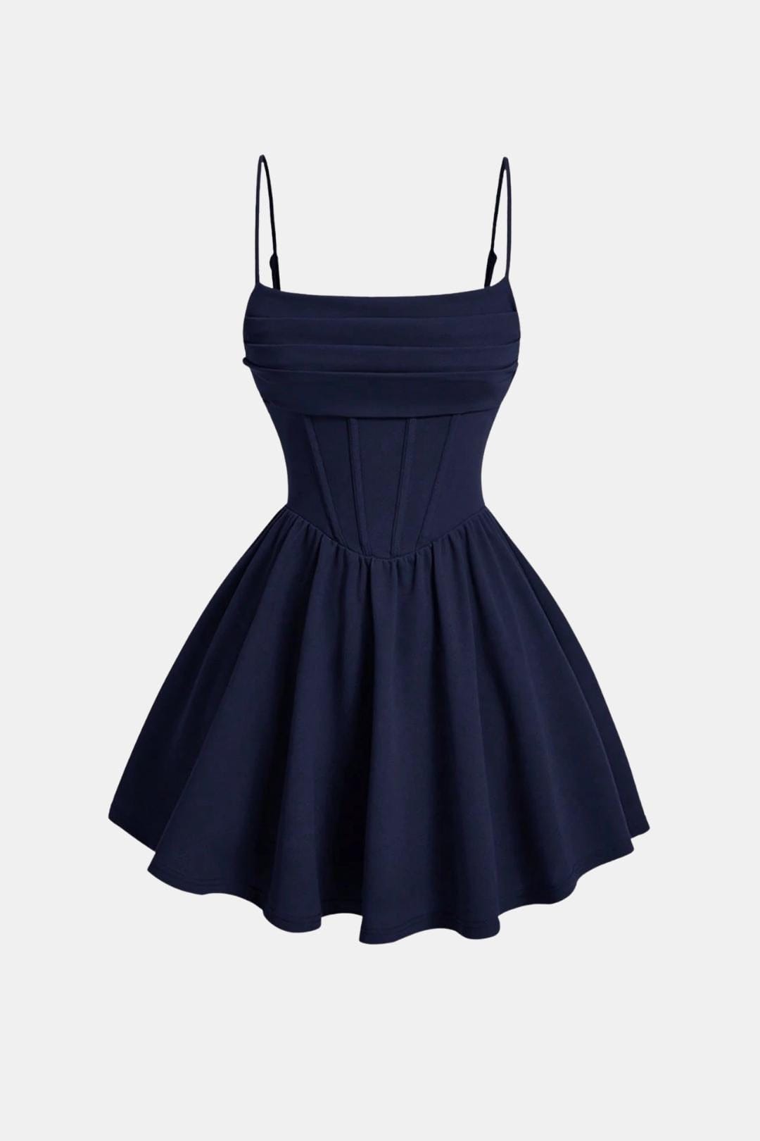 Freja | Women's Ruched Cami Mini Dress with High Waist