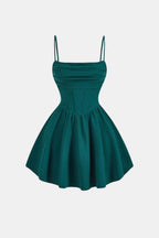 Freja | Women's Ruched Cami Mini Dress with High Waist