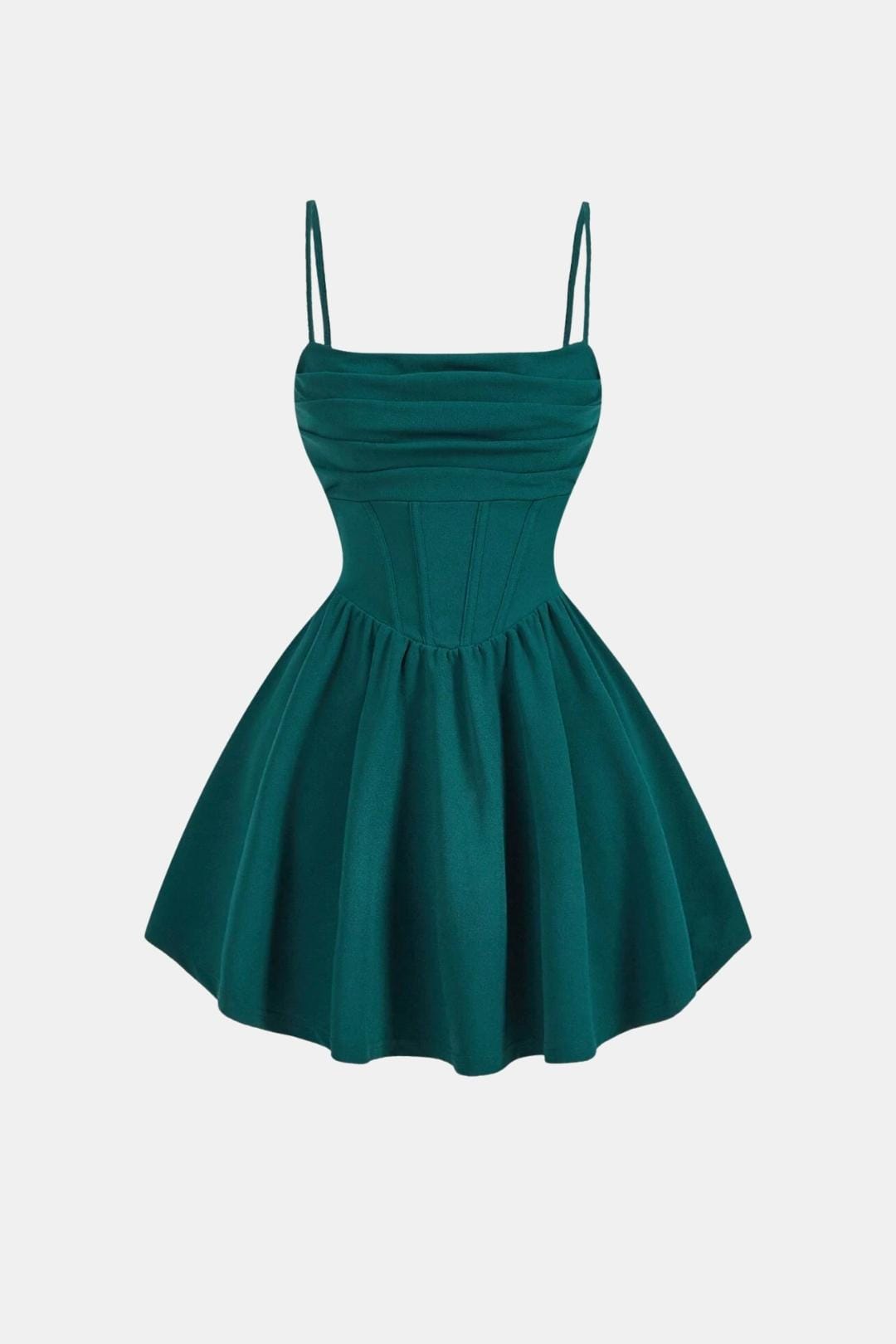 Freja | Women's Ruched Cami Mini Dress with High Waist