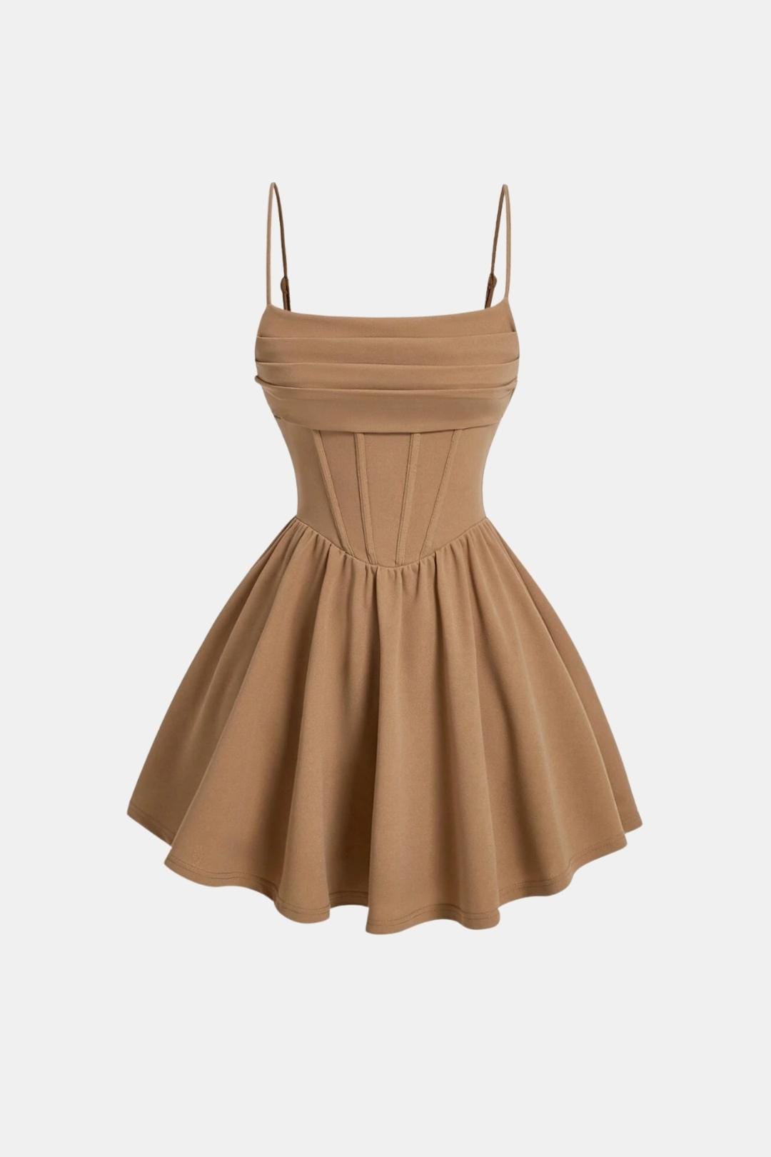 Freja | Women's Ruched Cami Mini Dress with High Waist