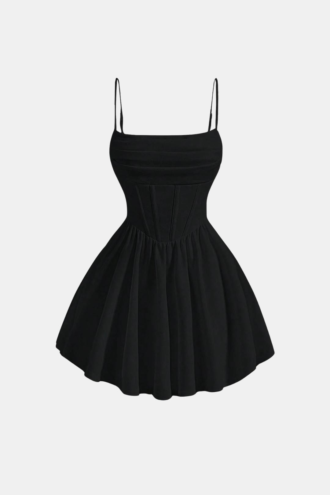 Freja | Women's Ruched Cami Mini Dress with High Waist
