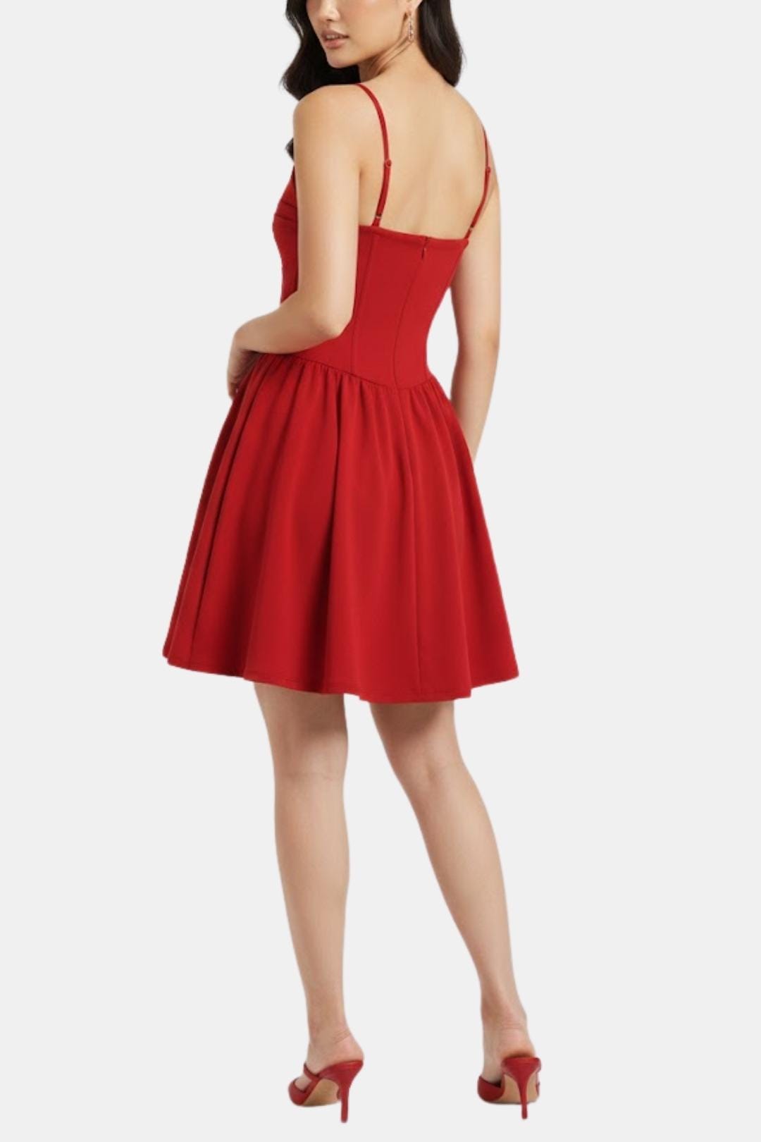 Freja | Women's Ruched Cami Mini Dress with High Waist
