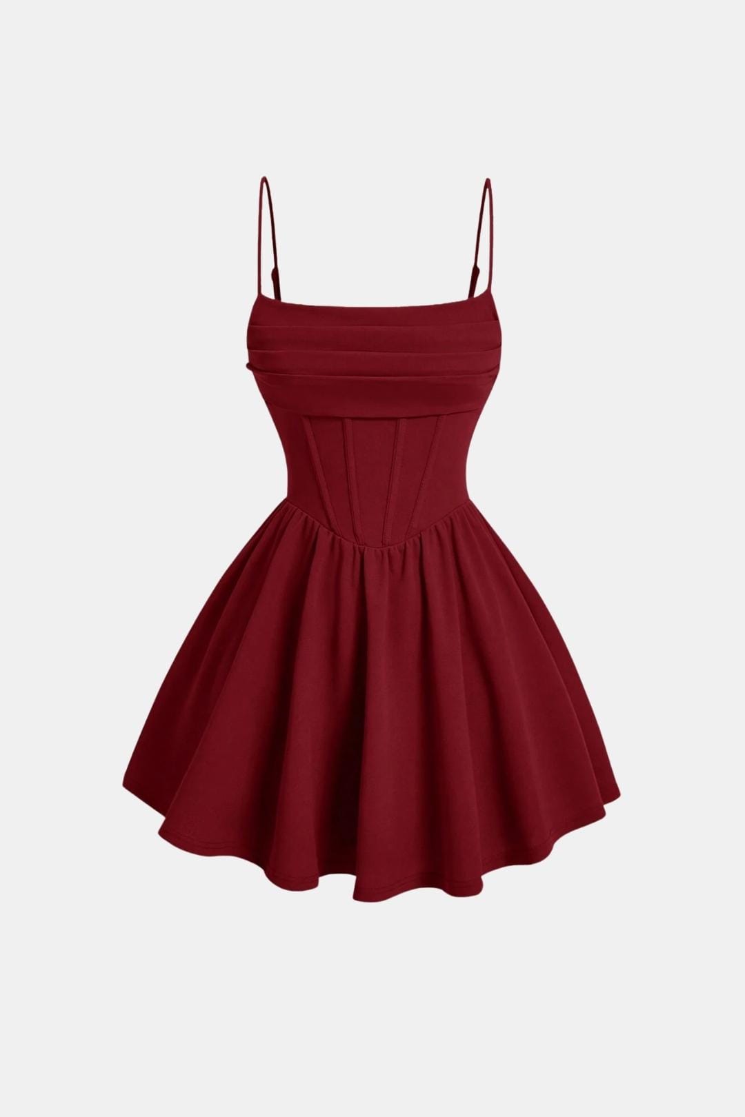Freja | Women's Ruched Cami Mini Dress with High Waist