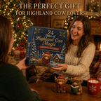 Carolyn | Highland Cow Advent Calendar Christmas Gift, 24 Figures