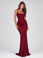 Susanne | Women's Square Neck Bodycon Corset Maxi Dress