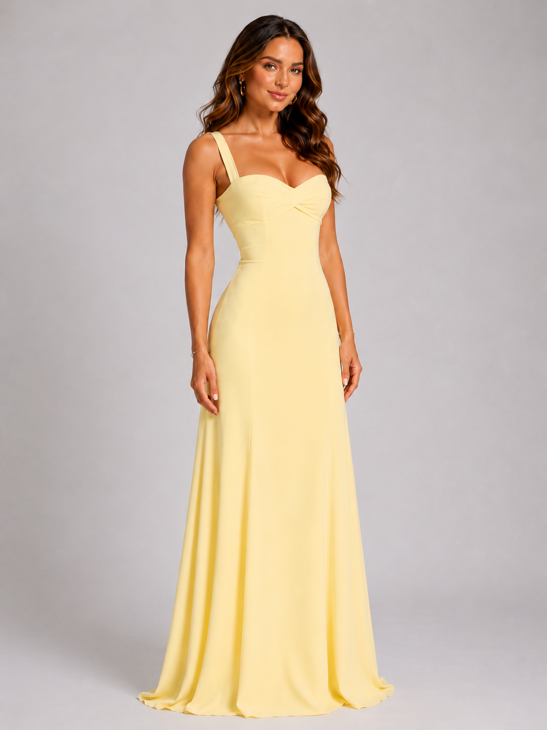 Ietje | Women's Sweetheart Lace-Up Maxi Dress