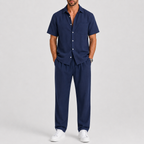 Tobias | Men's Relaxed Short-Sleeve Shirt and Wide-Leg Pants Set