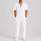 Tobias | Men's Relaxed Short-Sleeve Shirt and Wide-Leg Pants Set