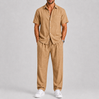 Tobias | Men's Relaxed Short-Sleeve Shirt and Wide-Leg Pants Set