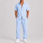 Tobias | Men's Relaxed Short-Sleeve Shirt and Wide-Leg Pants Set
