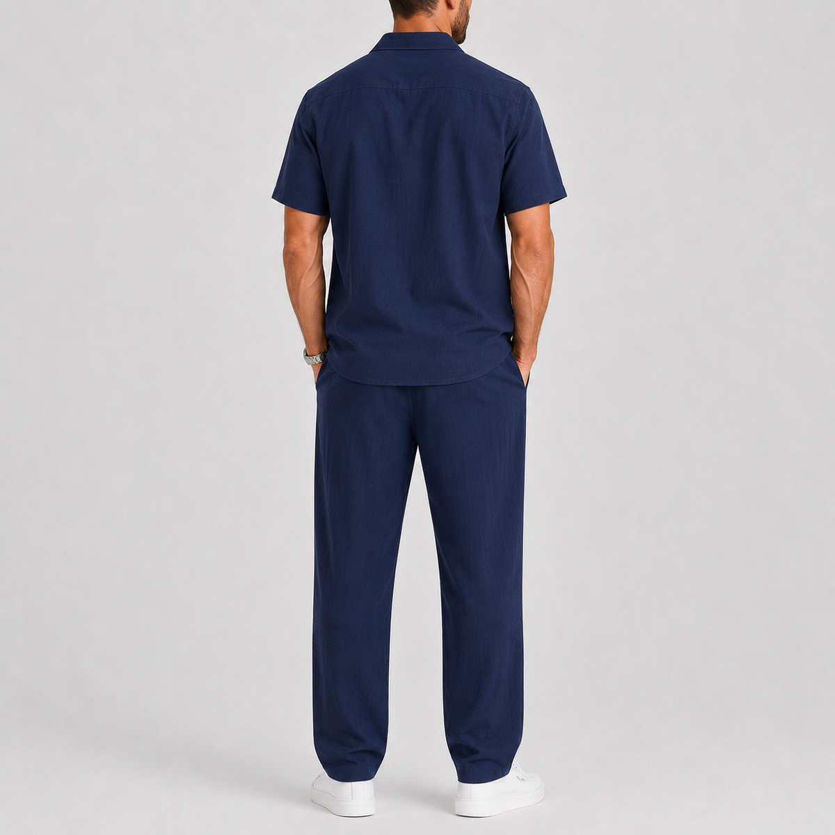 Tobias | Men's Relaxed Short-Sleeve Shirt and Wide-Leg Pants Set