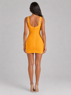 Sandra | Women's Bandage Scoop Neck Mini Dress