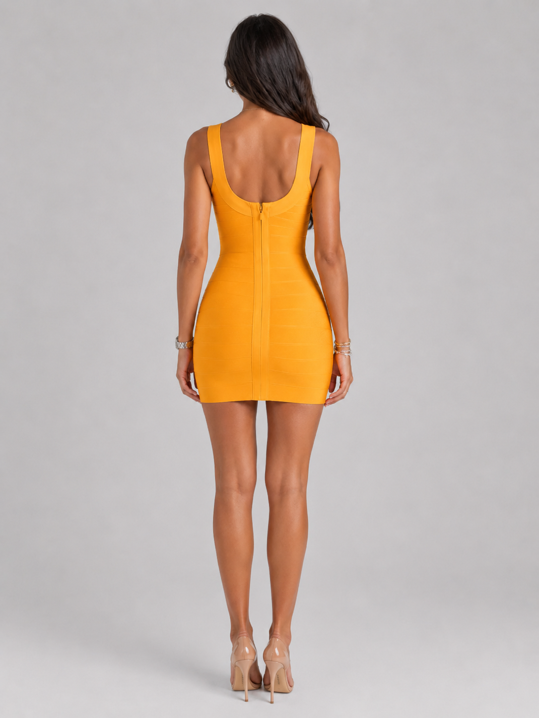 Sandra | Women's Bandage Scoop Neck Mini Dress