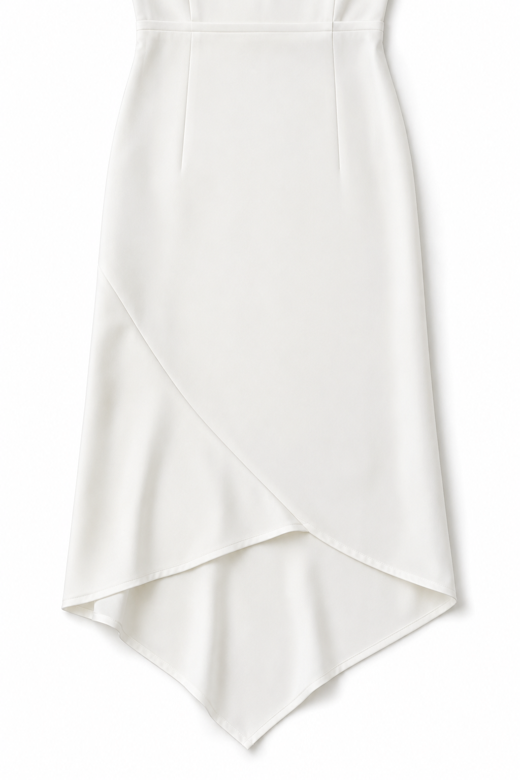 Philippa | Women's Wrap-Front Satin Midi Dress