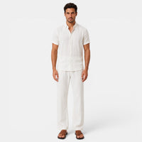 Maik | Men Summer Set Printed Shirt and Shorts