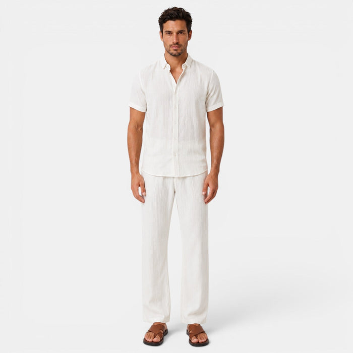 Maik | Men Summer Set Printed Shirt and Shorts